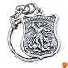 Pewter St Michael Key Chain