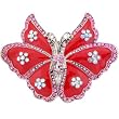 Exquisite Pink Butterfly Belt Buckle