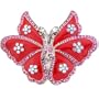 Exquisite Pink Butterfly Belt Buckle