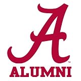ALABAMA CRIMSON TIDE ALUMNI clear vinyl decal car truck sticker 