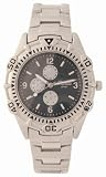 Reflex - SPT002 - Mens Watch with Black Dial and Chrono Effect Dials with Stainless Steel Strap