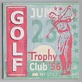 Kids Golf Ticket Wall Art - Golf Ticket Wall Art 26 x 26