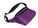Brightly Colored Waist Bag Fanny Pack Match Your 80's Shirt (Purple)