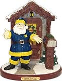 Michigan Wolverines Welcome Home Santa Figurine