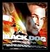 Original Black Dog Movie Swayze Meatloaf Art Black Wood-Mounted Poster Print - 24" X 24"