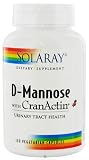 Solaray - D-Mannose with CranActin - 120 Vegetarian Capsules
