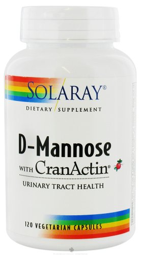 Solaray - D-Mannose with CranActin - 120 Vegetarian Capsules