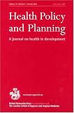 Health Policy and Planning