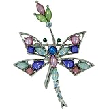 Resting Dragonfly Animal Pin Brooch