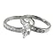Sterling Silver Double Wedding Band Set with Marquise-cut Cubic Zirconia - Size 8
