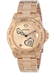 Invicta Womens INVICTA-14735 Angel Analog Display Japanese Quartz Rose Gold Watch