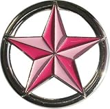 Womens Pink "Nautical Star" Fashion Belt Buckle