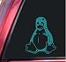 Tux The Penguin Teal Vinyl Decal Sticker