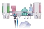 AVIVA Dispenser Shower Basket in White