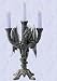 Dragon Sculptural Gothic Medieval Candelabra (Pair) Candle holder new