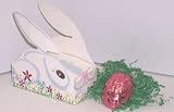 Scott’s Cakes Small Chocolate Fudge Dark Chocolate Easter Egg in a Bunny Box with Pink Foil