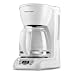 Black & Decker DLX1050W 12-Cup Programmable Coffeemaker with Glass Carafe, White