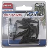New Excalibur Field Points 11/32" 12 Pack 100 Grain Use With Excalibur's Carbon Firebolt Arrows
