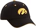 NCAA Iowa Hawkeyes Adult Adjustable Hat, Black