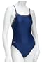 Speedo Women's Lycra Solid Flyback with Piping Swim Suit
