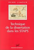 Technique de la dissertation dans les STAPS