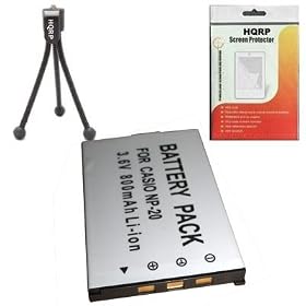 HQRP Replacement NP-20 Lithium Ion Rechargeable Battery for Casio Exilim EX-Z3 S1 S3 M2... by HQRP