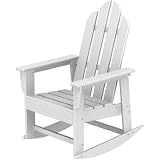 Poly-wood Recycled Plastic Wood Long Island Adirondack Rocking Chair