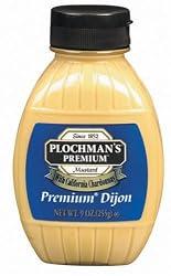 Plochman's Squeeze Barrel Mustard, Premium Dijon, 9-Ounce Squeeze Barrels (Pack of 6)