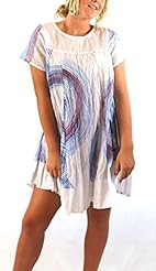 Short Sleeves Crinkled Cotton Tunic 