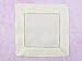 12 CleverDelights Cream Hemstitch Cocktail Napkins - 6