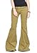 Glamour Outfitters Women's Cord Flares Bell Bottom Trousers - Brown