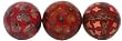 Fiberglass Laminated Mother of Pearl, Wood and Rope Decorative Balls 4"D Set of Three