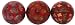 Fiberglass Laminated Mother of Pearl, Wood and Rope Decorative Balls 4"D Set of Three