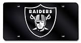 Oakland Raiders Primary Logo License Plate Cover (Black Base)