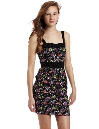 美国女装代购连衣裙DC Junior's Little Miss Floral Dress
