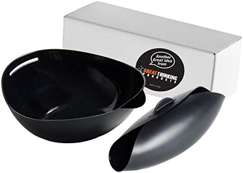 Vegetable, Fish and Egg Steamer Poacher Roaster, Baking Pan, Microwave Cooker - The Amazing Cooking Pod from GTP - PLUS Healthy Clean Eating EBook - BLACK