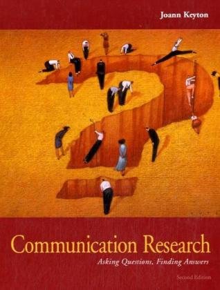 Communication Research: Asking Questions, Finding Answers under General in The Books Store