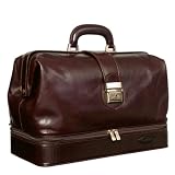 Maxwell Scott - Sacoche de docteur en cuir marron de luxe (DonniniL)