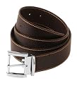 Mens classic leather belt(Brown)