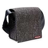 DSLR-Fototasche (Kameratasche, Filztasche) aus Wollfilz anthrazit - z.B. für Canon EOS 550D 500D 450D Nikon D3000 D60 Olymus E-600 E-620 E-420 etc.