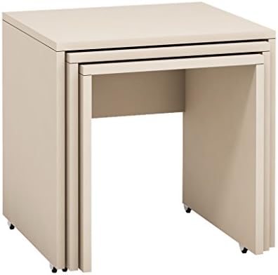 Mia Mobili Nesting Table/ Side-end Table Set of 3 (Cream)