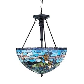 Neka Tiffany Three Light Ceiling Lamp by 