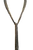 Leslie Danzis Multi-Strand Lariat Tri-Colored Necklace, 50''