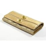 NEW AUTHENTIC COACH BONNIE LUREX SIGNATURE TURNLOCK SLIM ENVELOPE WALLET 42787 (Gold)