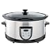 Micromark MM52151Programmable Slow Cooker Brushed Stainless Steel & Black 6.2L