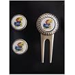 Kansas Jayhawks Divot Tool Golf Ball 2 Marker Set Ncaa