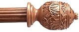 IMAGE OF Cuneo Oak Curtain Rod Set