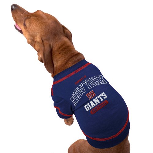New York Giants Royal Blue Property Of Dog T-Shirt (X-Small)