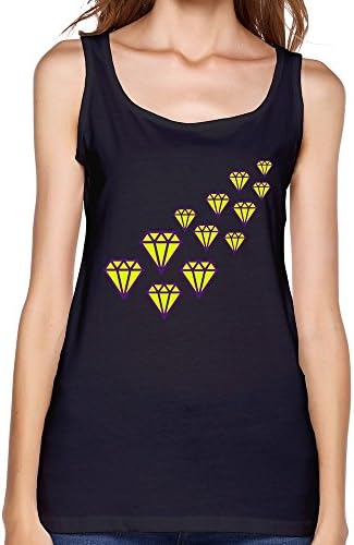 Marycel Women's Diamond Design Tank Top Black XXL