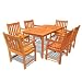 Outdoor Wood English Garden Dining Set 26